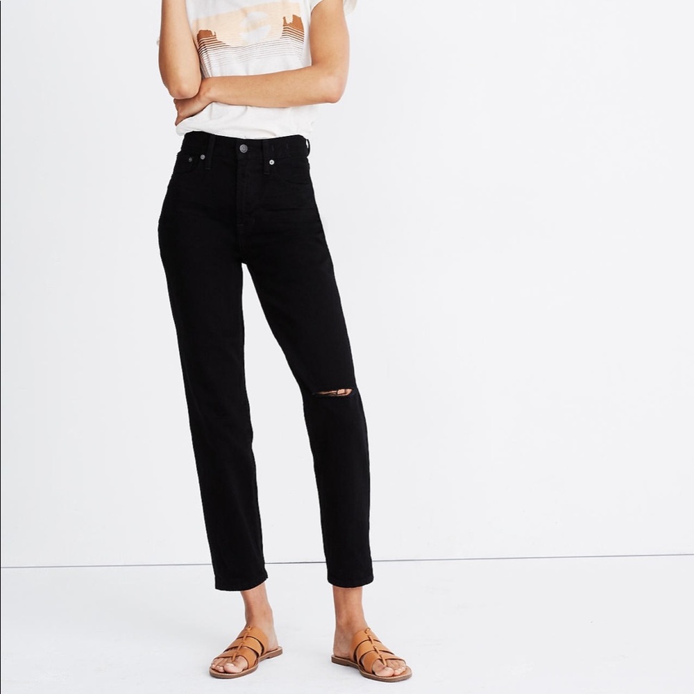 Madewell perfect vintage jean in stone black
